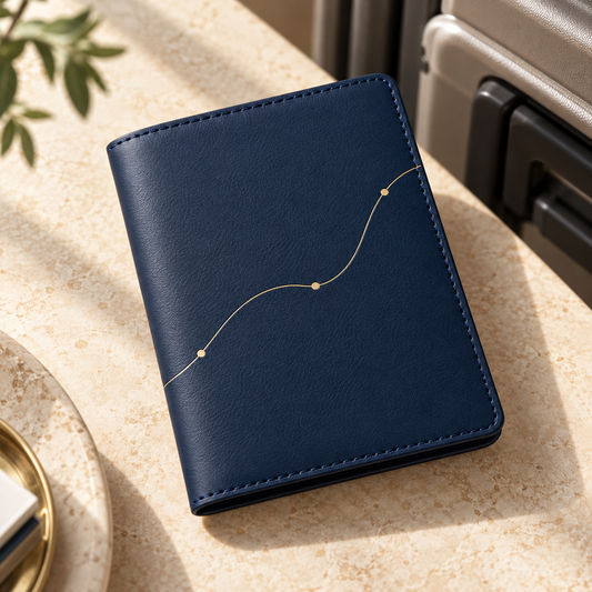 Voyage Passport Cover — AI-generated design visualization